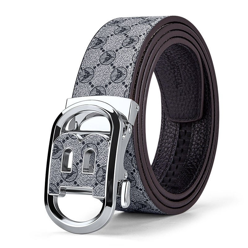 Williampolo Men's Leather Belt with Alloy Buckle - Durable, Stylish & Versatile