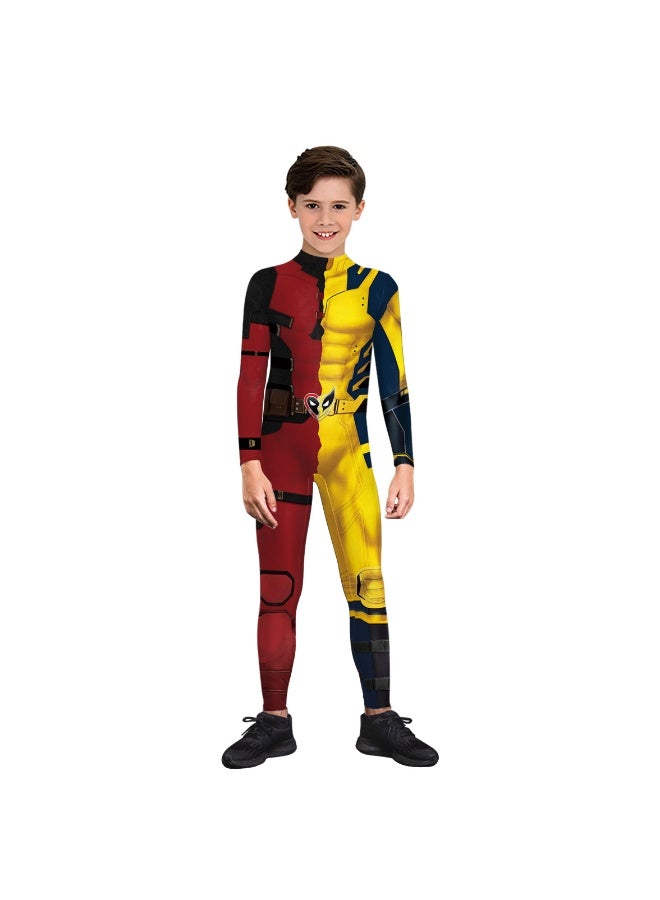 NIBEMINENT Wolverine cosplay costume, one-piece suit, printed tight-fitting outfit - Image 1