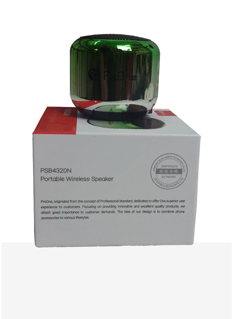 ProOne ProOne PSB4320N PORTABLE WIRELESS BLUETOOTH MINI SPEAKER, Super-Portable Small Bluetooth Speaker, Up to10M Bluetooth Range  - Image 5