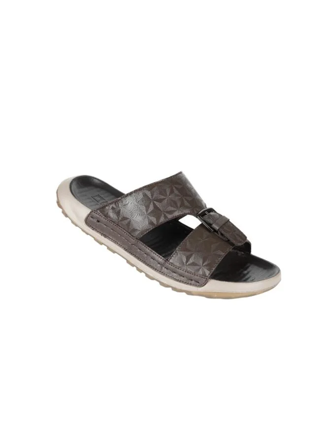 barjeel uno 008-3627 Barjeel Uno Mens Casual Sandals 23218-3 Coffee