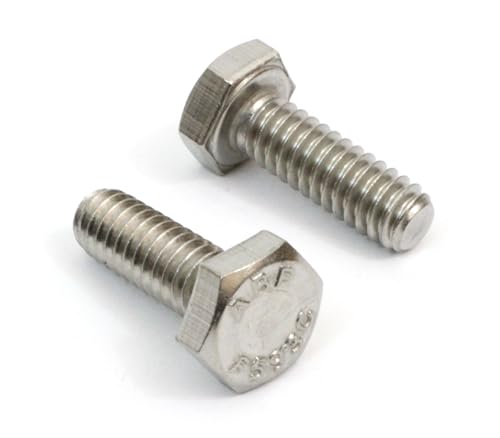 Bolt Dropper 1/4" x 3/4" Stainless Steel Hex Bolts, (100pcs), 18-8 (304) S/S, by Bolt Dropper. - Image 1