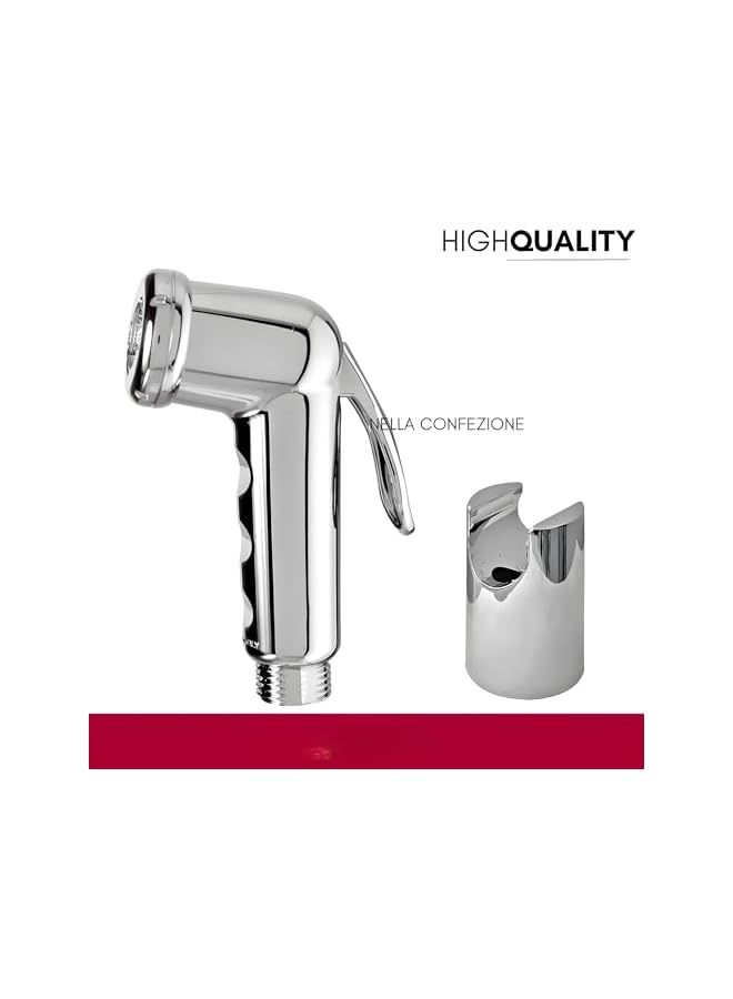 The Bros رشاش شطاف للمرحاض، رشاش حمام يدوي من الفولاذ المقاوم للصدأ مع خرطوم بطول 47 بوصة، مثبت على الحائط، تشطيب كروم للنظافة الشخصية، دش مسلم، غسيل أنثوي، تنظيف حفاضات، تنظيف الحيوانات الأليفة - Image 2