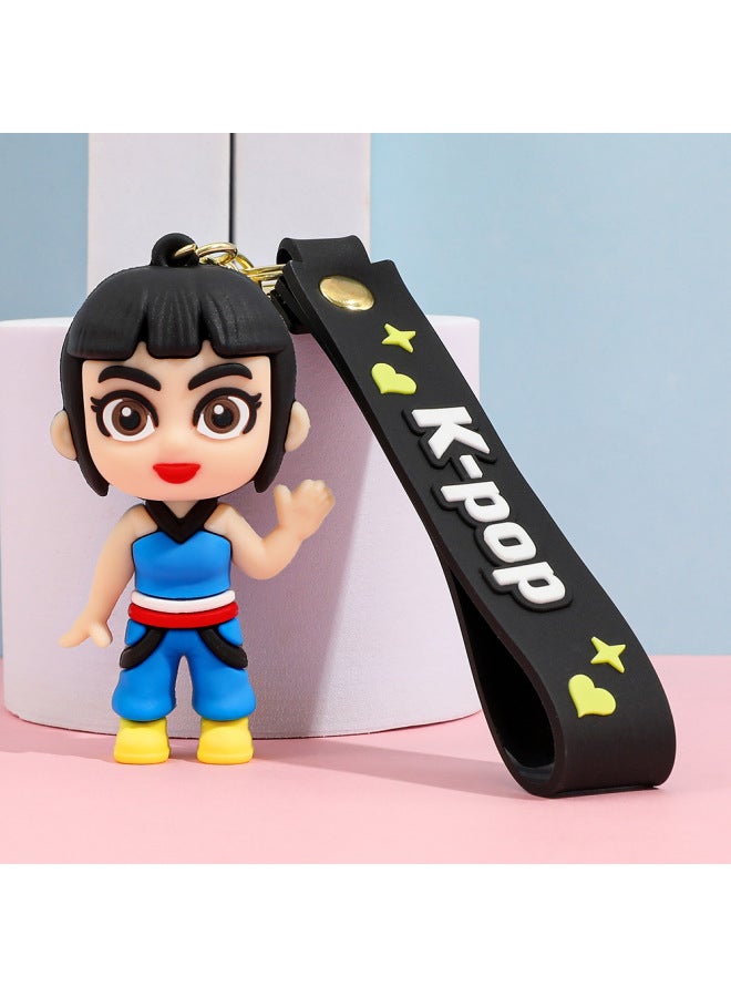 New cross-border KPOP Demon Hunters Plush Derpy keychain pendant from South Korea