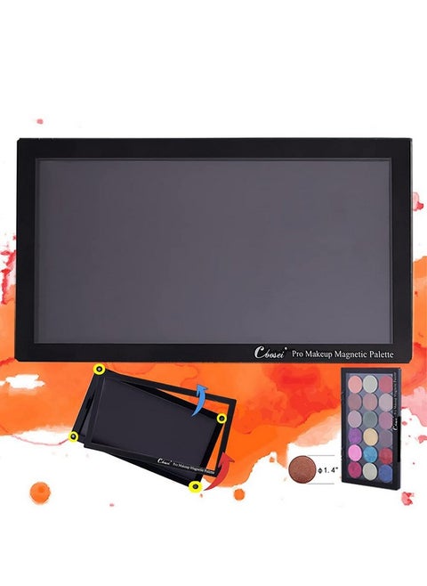 Magnetic Palette For Eyeshadow Empty Acrylic Strong Protecting Waterproof Makeup Palette For Bathroom & Damp Scenes Single Layer Portable Eyeshadow Palette With Magnetic Clear Window