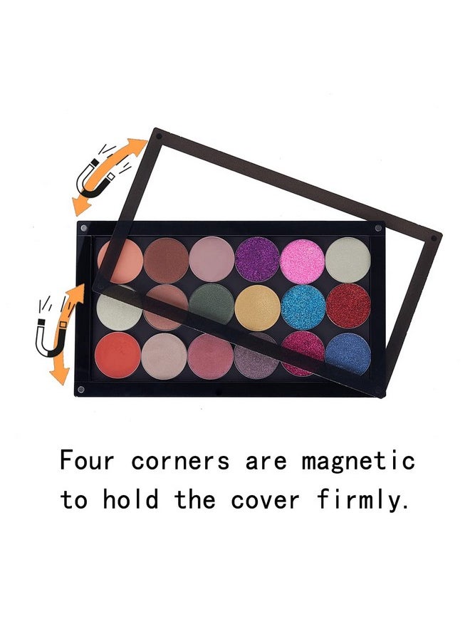 Coosei - Magnetic Palette For Eyeshadow Empty Acrylic Strong Protecting Waterproof Makeup Palette For Bathroom & Damp Scenes Single Layer Portable Eyeshadow Palette With Magnetic Clear Window - Image 1