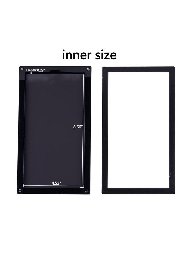 Coosei - Magnetic Palette For Eyeshadow Empty Acrylic Strong Protecting Waterproof Makeup Palette For Bathroom & Damp Scenes Single Layer Portable Eyeshadow Palette With Magnetic Clear Window - Image 1