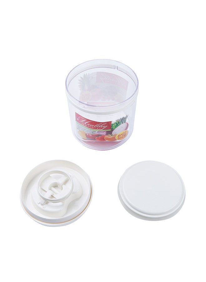 Generic - Airtight Canister Transparent Container 1800ml White - Image 1