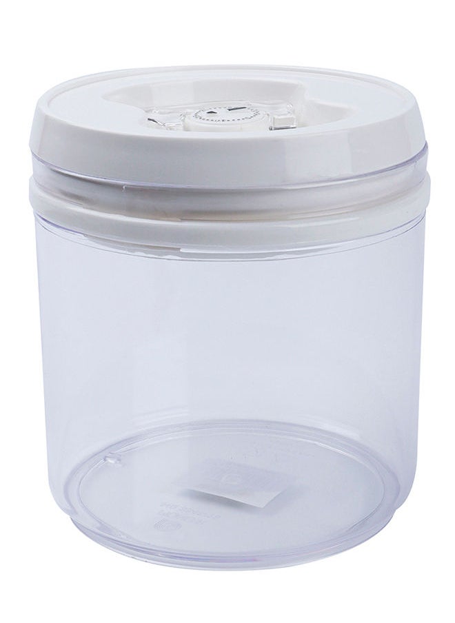 Generic - Airtight Canister Transparent Container 1800ml White - Image 1