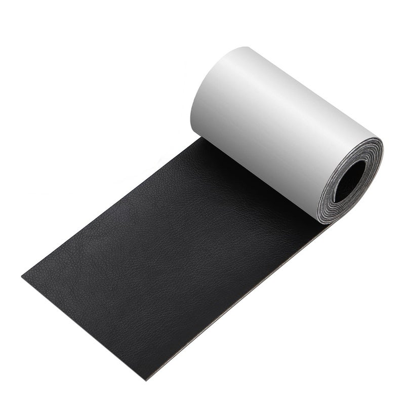 Self-adhesive leather tape leather sofa repair subsidy electric car cushion PU compound patch waterproof anti-scratch protection Black (PU leather) 