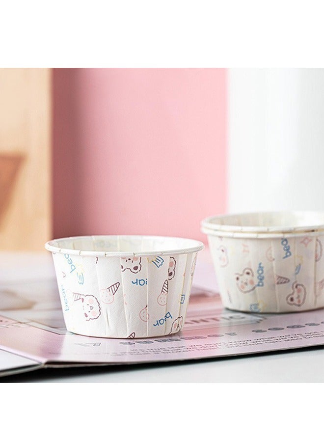 50Pcs Disposable Cupcake Baking Cups, High Temperature Resistant Oil Proof Liner Parchment Paper Cupcake, Baking Wrappers Accessories and Birthday Party Decorations  - Image 1
