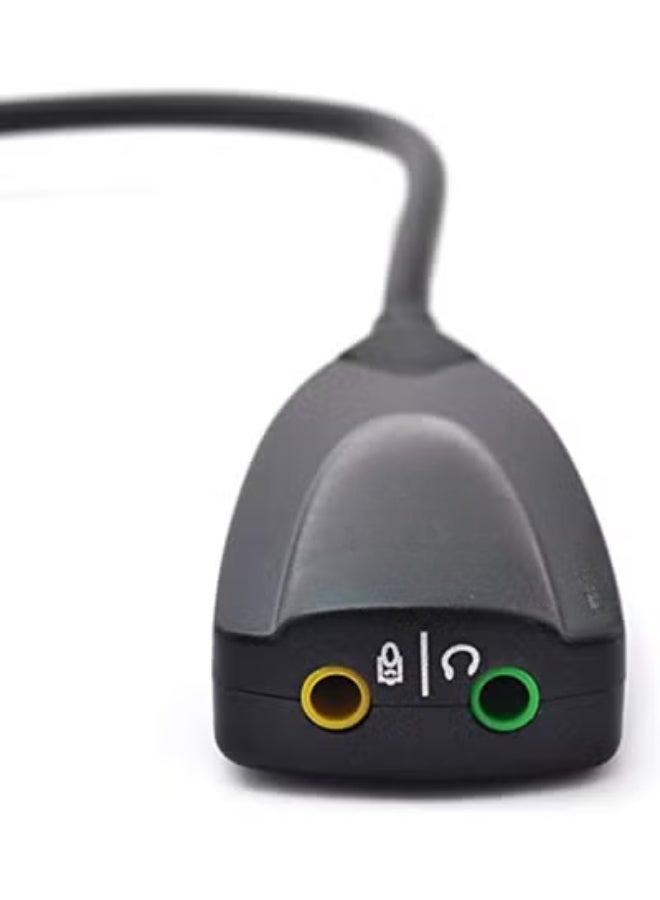 محول بطاقة صوت خارجي 7.1 - موصل صوت عبر USB 2.0 للابتوب والكمبيوتر