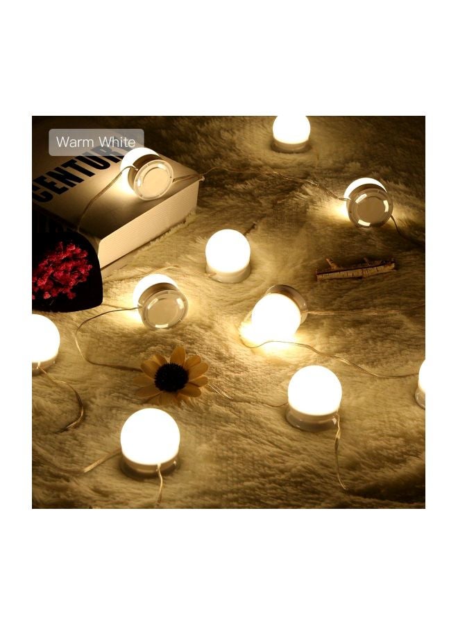 Alyashmac 10-Piece Mirror LED Bulb Set White - Image 5