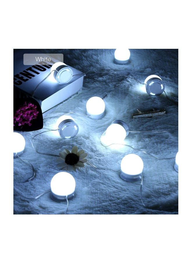 Alyashmac 10-Piece Mirror LED Bulb Set White - Image 4