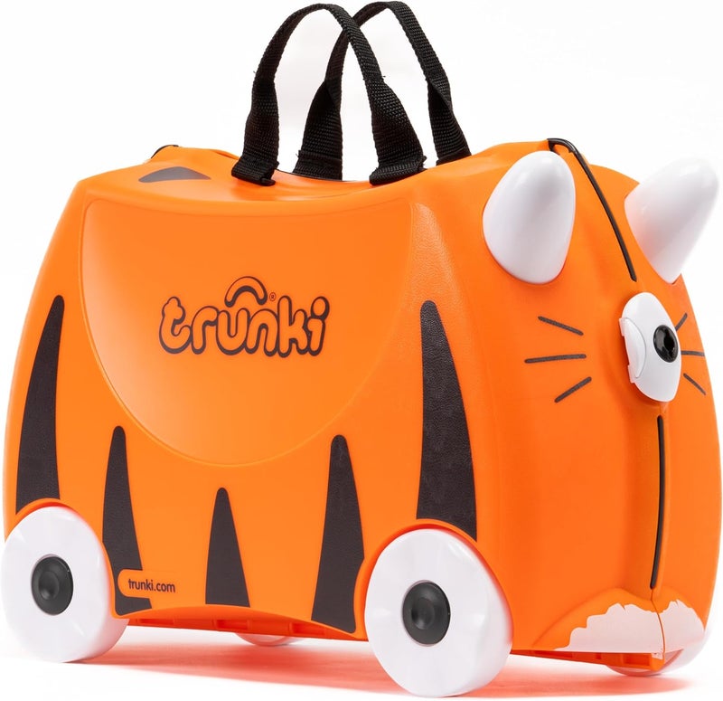 trunki Tipu The Tiger Ride On Suitcase, Orange, Piece Of 0 - Image 1