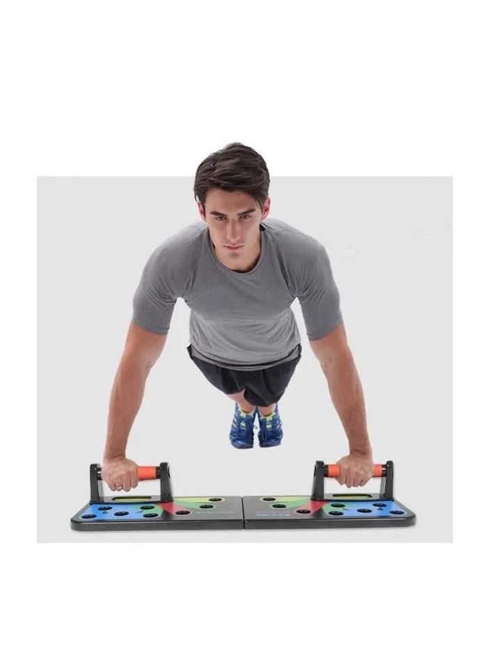 Generic 1-Piece Unisex Body Building Push Up Rack Board,System Household Multifunction Push-Up Board,Comprehensive Fitness Exercise Workout Push-Up Stands,Body Building Workout Exercise Training Gym Equipment  - Image 4