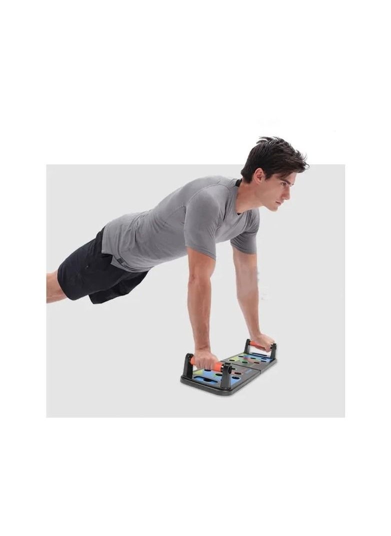 Generic 1-Piece Unisex Body Building Push Up Rack Board,System Household Multifunction Push-Up Board,Comprehensive Fitness Exercise Workout Push-Up Stands,Body Building Workout Exercise Training Gym Equipment  - Image 5
