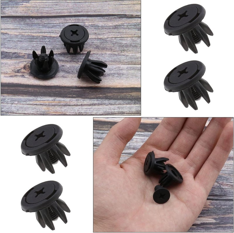 30 قطعة من مشابك بطانة قوس العجلة الداخلية وواقي الرذاذ، مشابك تثبيت الزخرفة الداخلية للسيارة 7130702966 بلاستيكية متوافقة مع BMW Mini Cooper S One R50 R52 R53 أسود جودة عالمية خليجية - Image 5