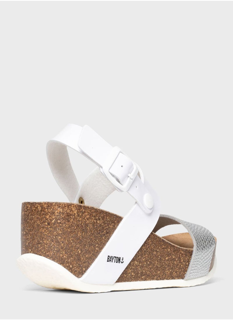 BAYTON Selene Mid Heel Wedges  - Image 4