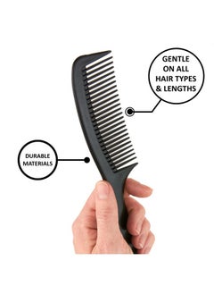 Expressions 12Pc Styling Combs Hair Comb Set For All Hair Types For Everyday Hair Styling Assorted Combs Value Pack Of Professional Barber Supplies Durable Material Gentle On Hair  - Image 3