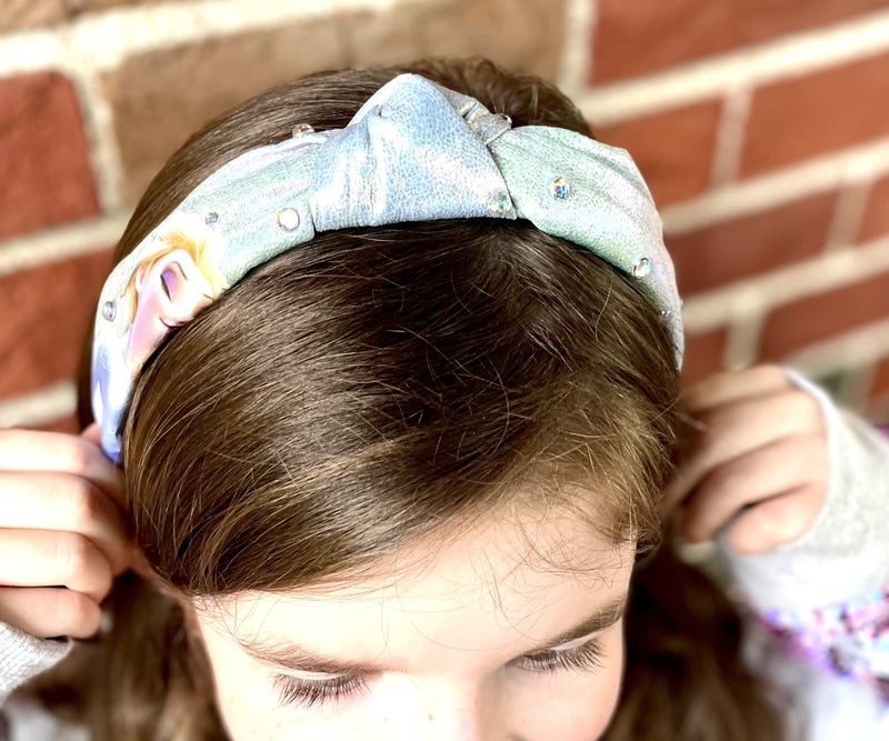 LUV HER Disney Frozen 2 Elsa One Thick Knot Headband with Diamonds For Girls - Hair Accessories For Her - Ages 3+ - Image 5