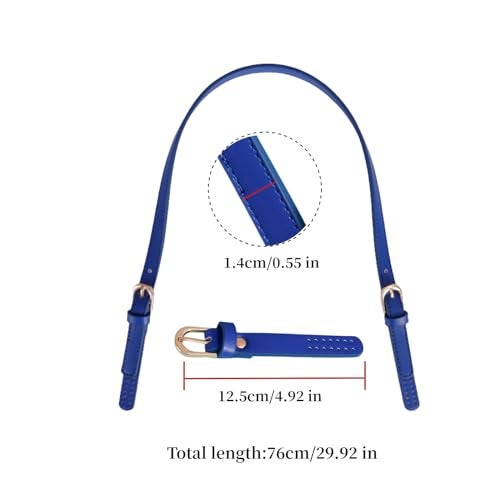 Khakho 2Pcs Leather Replacement Handles Shoulder Straps with Adjustable Buckle, PU Purse Handles Leather Purse Straps - Image 4
