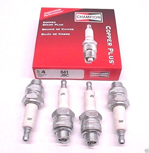Champion J8C (841) Copper Plus Small Engine Spark Plug, 1 Box of 4 Spark Plugs - Image 2