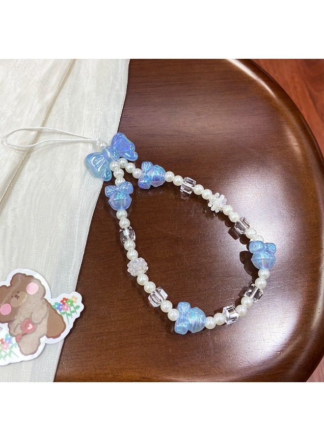 NIBEMINENT Phone Charm/ Chain Strap for Women Girls, Tulip Flower Cell Phone Case Lanyard Wrist Strap  - Image 1