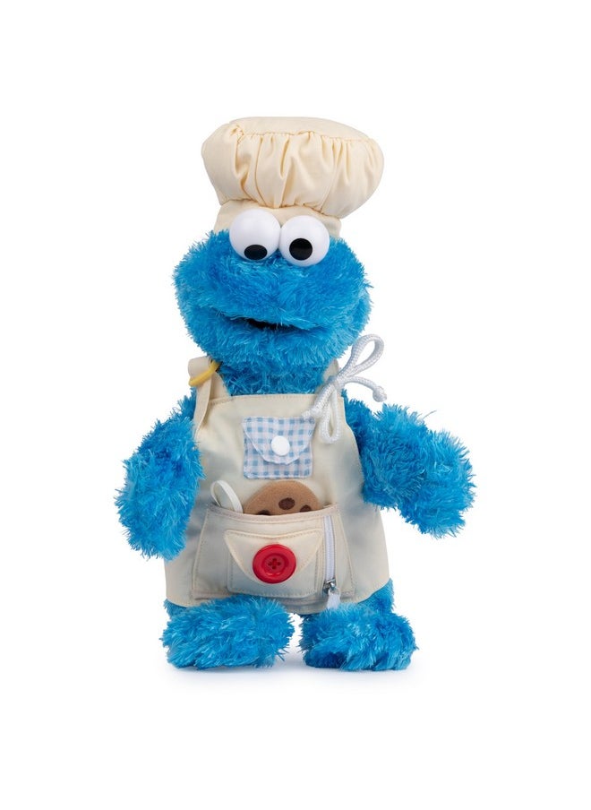 GUND Sesame Street Official Cookie Monster Teach Me Plush, Premium Plush Toy For Ages 1 & Up, Blue, 15”  - Image 3