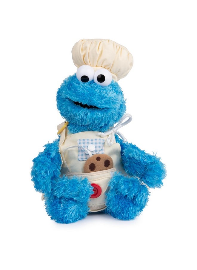 GUND Sesame Street Official Cookie Monster Teach Me Plush, Premium Plush Toy For Ages 1 & Up, Blue, 15”  - Image 1