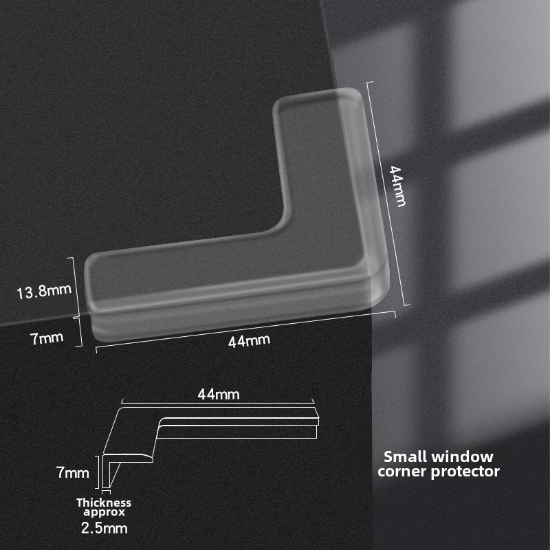 Childrens Anti-collision Corner Transparent Anti-collision Anti-collision Corner Protector Coffee Table Furniture Soft-wrap Corner Edge-wrap Silicone Protective Cover Window Corner Protectors Trumpet Window Corner Protectors Trumpet 