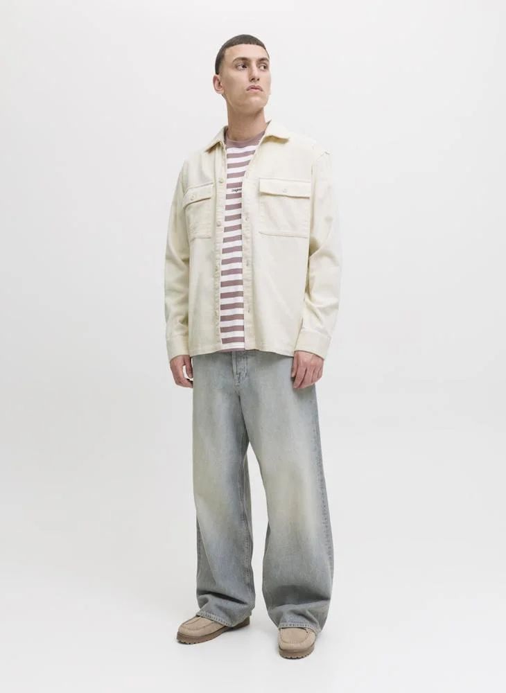 JACK & JONES Jjeperfect Long Sleeve Button Down Shirt
