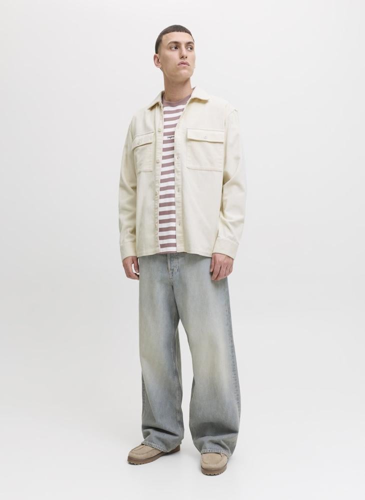 JACK & JONES Jjeperfect Long Sleeve Button Down Shirt - Image 1