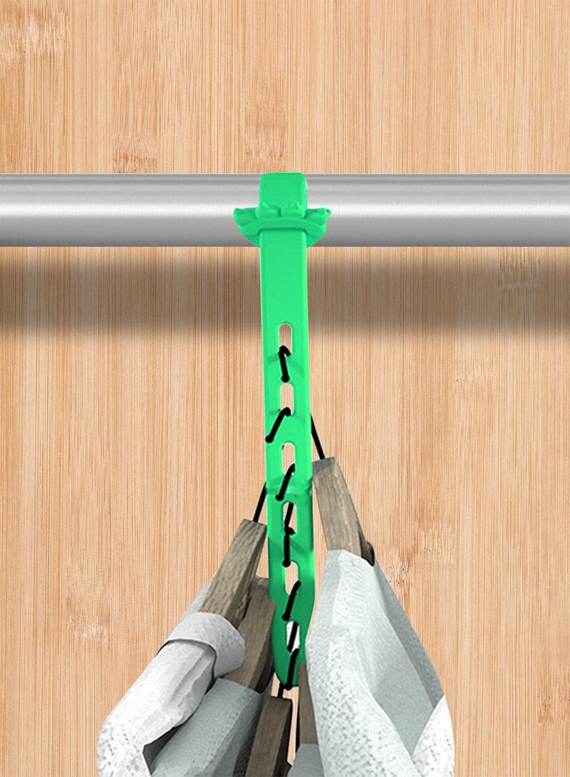 GGOOT Closet Hangers Space Saver | Sturdy Magic Hangers, Space Saving Shirt/Pants/Suit/Sweater/Coat/Jeans Hangers,Magic Saving Space Hanger, Closet Organizers and Storage Accessories, Purple, Blue - Image 3