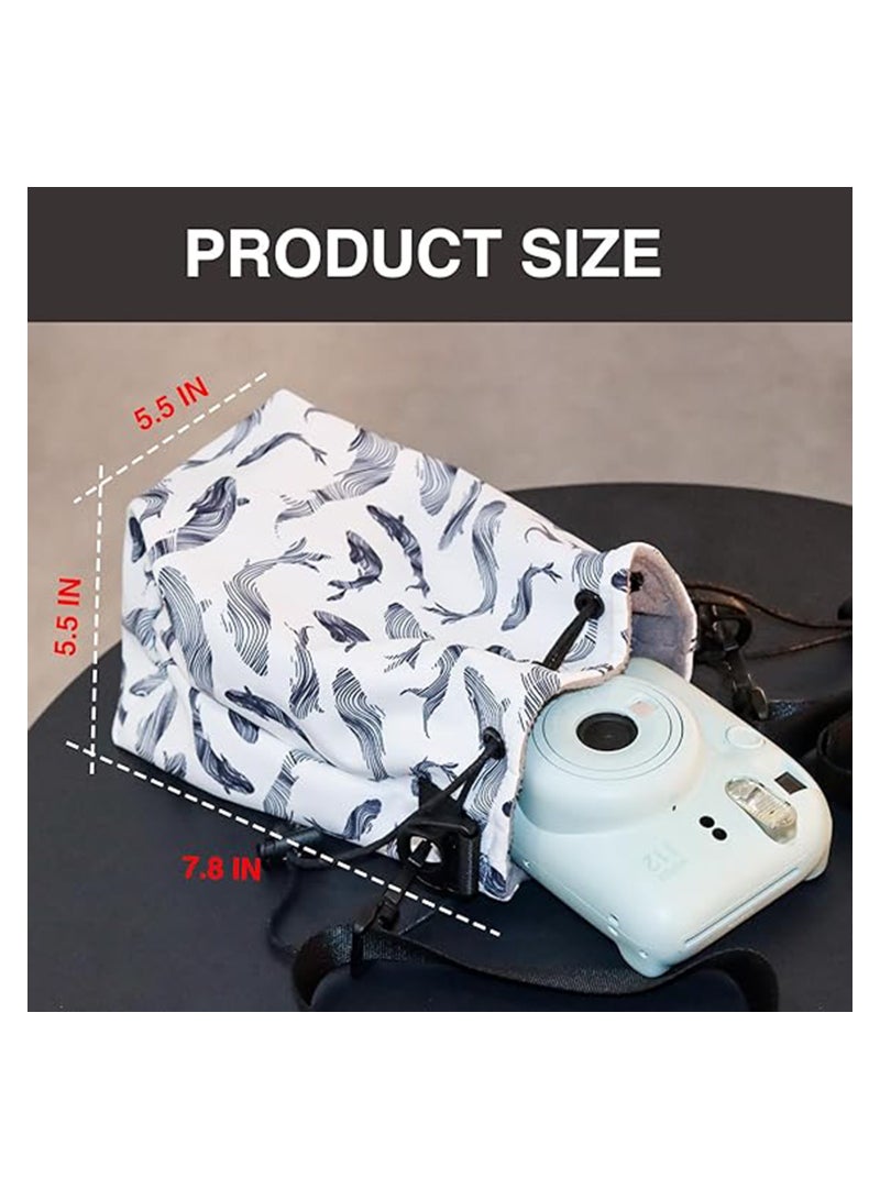 SOLARAE For Instax Mini 12 Case PU Leather Camera Case Specialized for Fujifilm Instax mini 12, Precise Hole Design, Perfect Fit and No Flimsy - Image 4