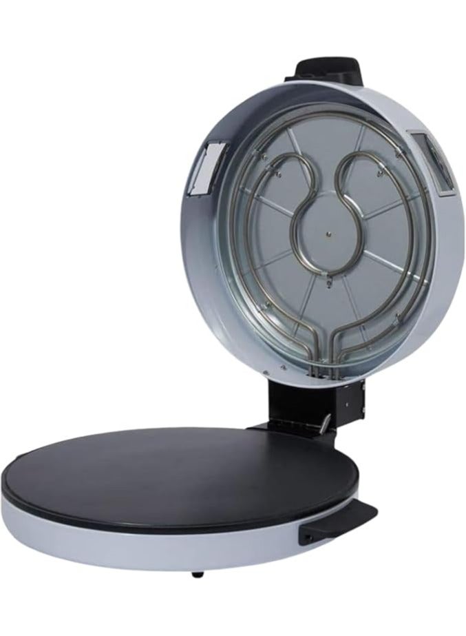 MEBASHI Arabic Bread Maker with 40cm Cooking Plate and Viewing Window -(2200W) White(ME-HBM141) - Image 2