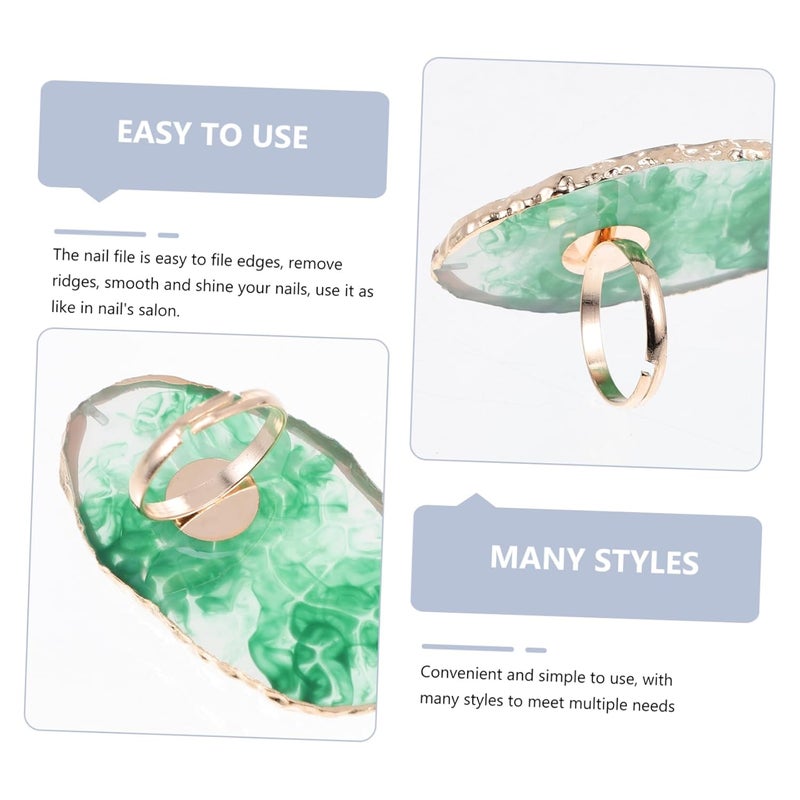 Assorted Color Nail Art Ring Palette 2pcs Mixing Tray Size 5 3X3X2 6CM - Image 5