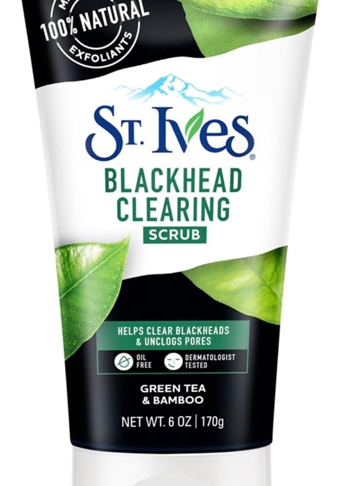 St. Ives Green Tea and Bamboo Blackhead Clearing Scrub - Image 1