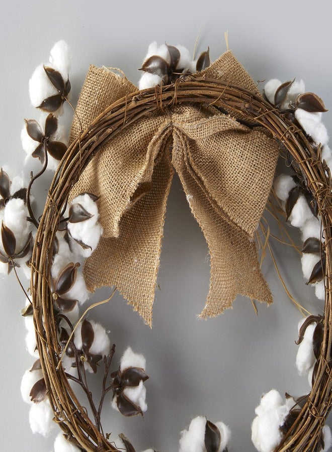 The Lakeside Collection Country Cotton Boll Decor - Wreath - Image 3