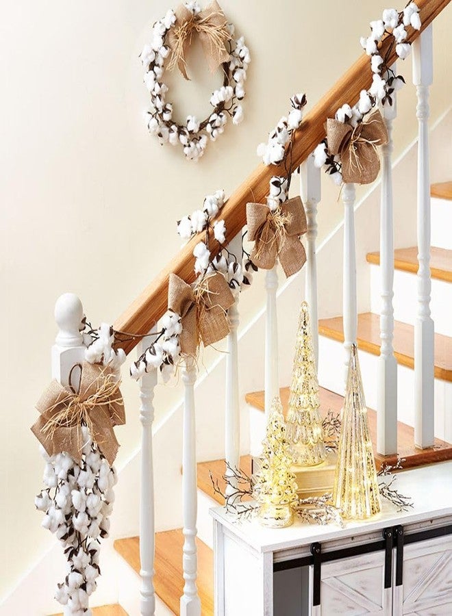 The Lakeside Collection Country Cotton Boll Decor - Wreath - Image 4