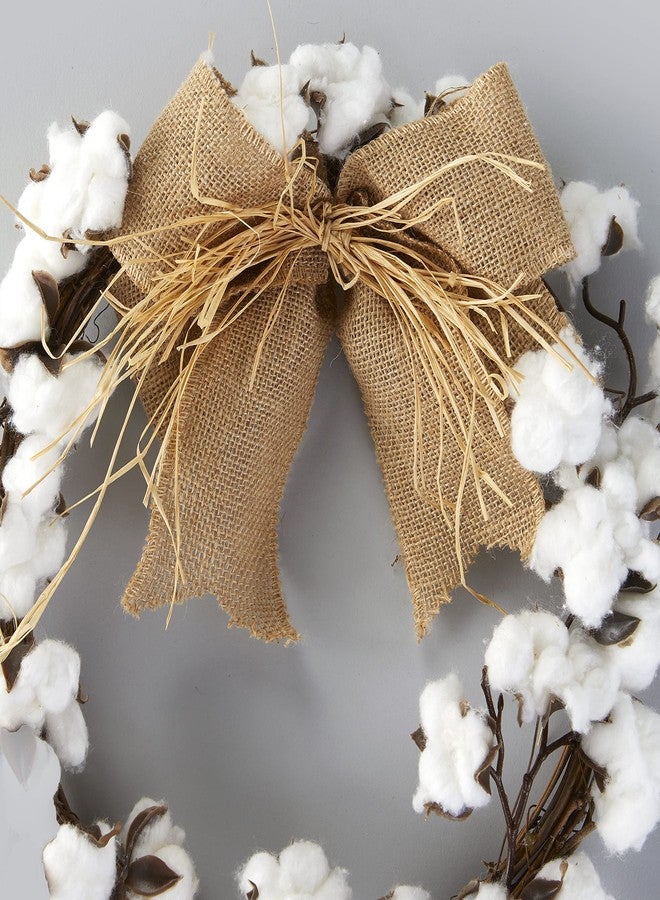The Lakeside Collection Country Cotton Boll Decor - Wreath - Image 5