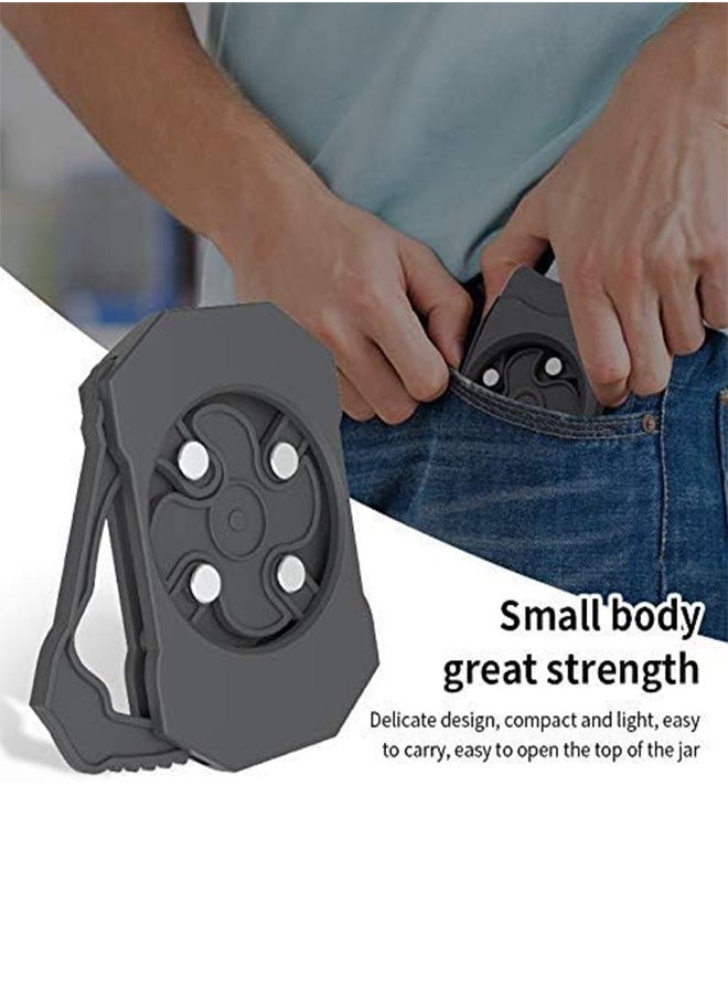 Go Swing Topless Can Opener Bar Tool, Safe Cut Can Opener, Manual Smooth Edge Can Opener, Portable Easy to Use, No Sharp Edges Leaving, Food Grade Stainless Steel, for Household Kitchen(Black)