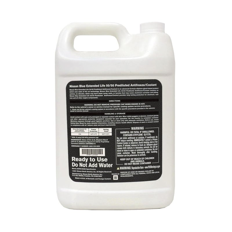 Nissan Genuine Fluid 999MP-L25500P Blue Long Life Antifreeze/Coolant - 2 Gallons - Image 4