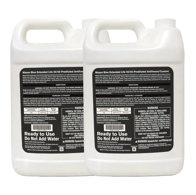 Nissan Genuine Fluid 999MP-L25500P Blue Long Life Antifreeze/Coolant - 2 Gallons - Image 2