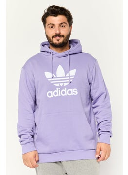 adidas Originals Men Sportswear Fit Long Sleeves Outdoor Sweatshirt, Purple  - Image 1