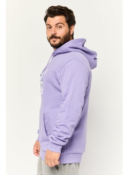 adidas Originals Men Sportswear Fit Long Sleeves Outdoor Sweatshirt, Purple  - Image 3