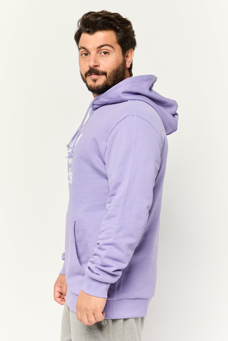 adidas Originals Men Sportswear Fit Long Sleeves Outdoor Sweatshirt, Purple  - Image 3