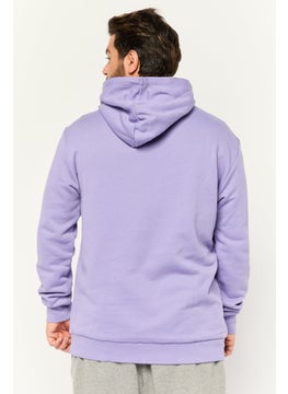 adidas Originals Men Sportswear Fit Long Sleeves Outdoor Sweatshirt, Purple  - Image 4
