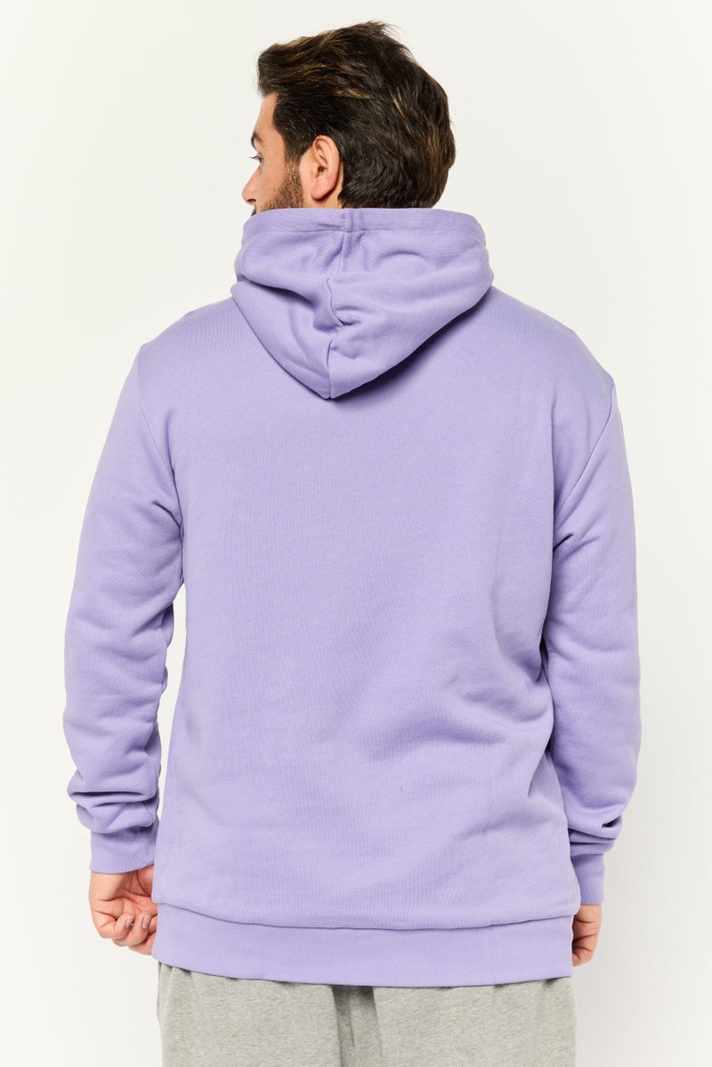 adidas Originals Men Sportswear Fit Long Sleeves Outdoor Sweatshirt, Purple  - Image 4