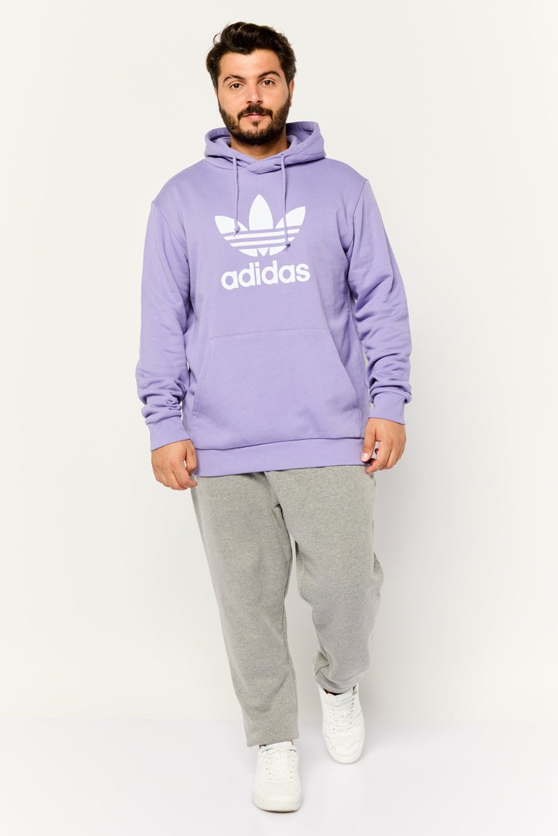 adidas Originals Men Sportswear Fit Long Sleeves Outdoor Sweatshirt, Purple  - Image 2
