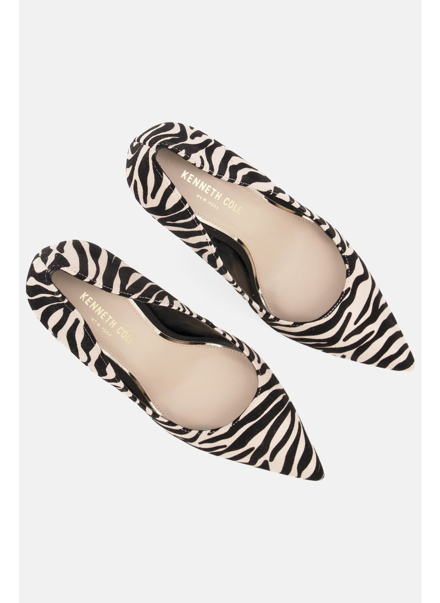 Kenneth Cole Women Medium Animal Print Pumps, Black  - Image 2